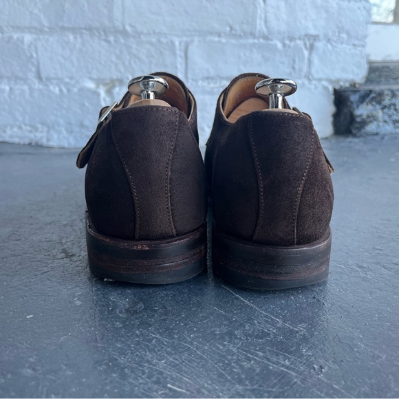 Meermin double monk strap, dark brown suede size US 8/UK 7. - Picture 2 of 6
